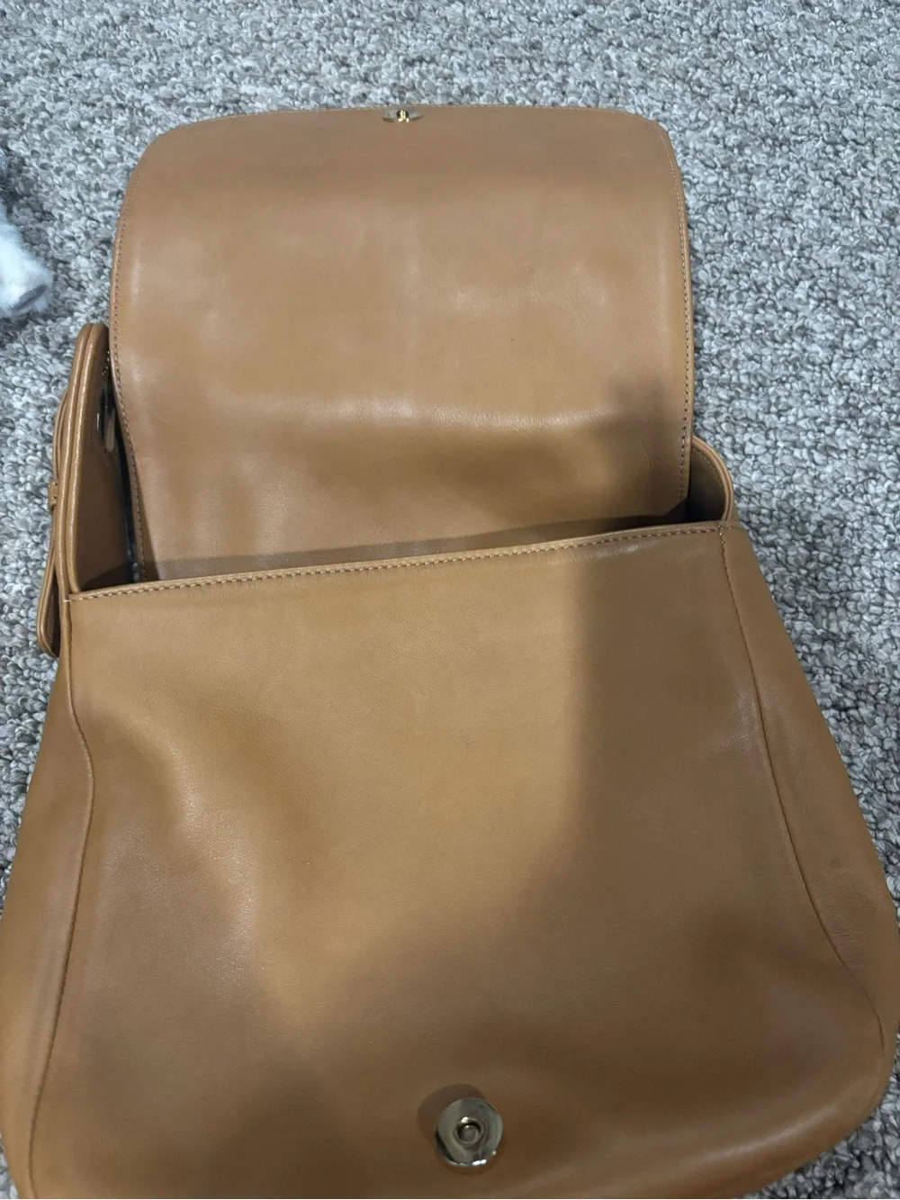 Coach Leather Crossbody Bag in Tan